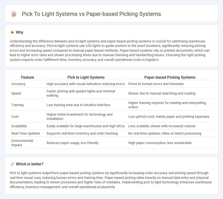Pick To Light Systems vs Paper-Based Picking Systems in Logistics