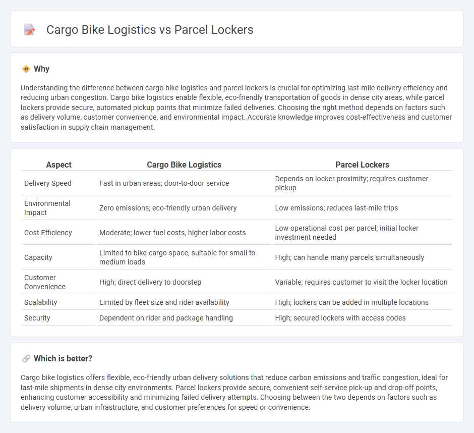 Cargo Bike Logistics vs Parcel Lockers in Logistics