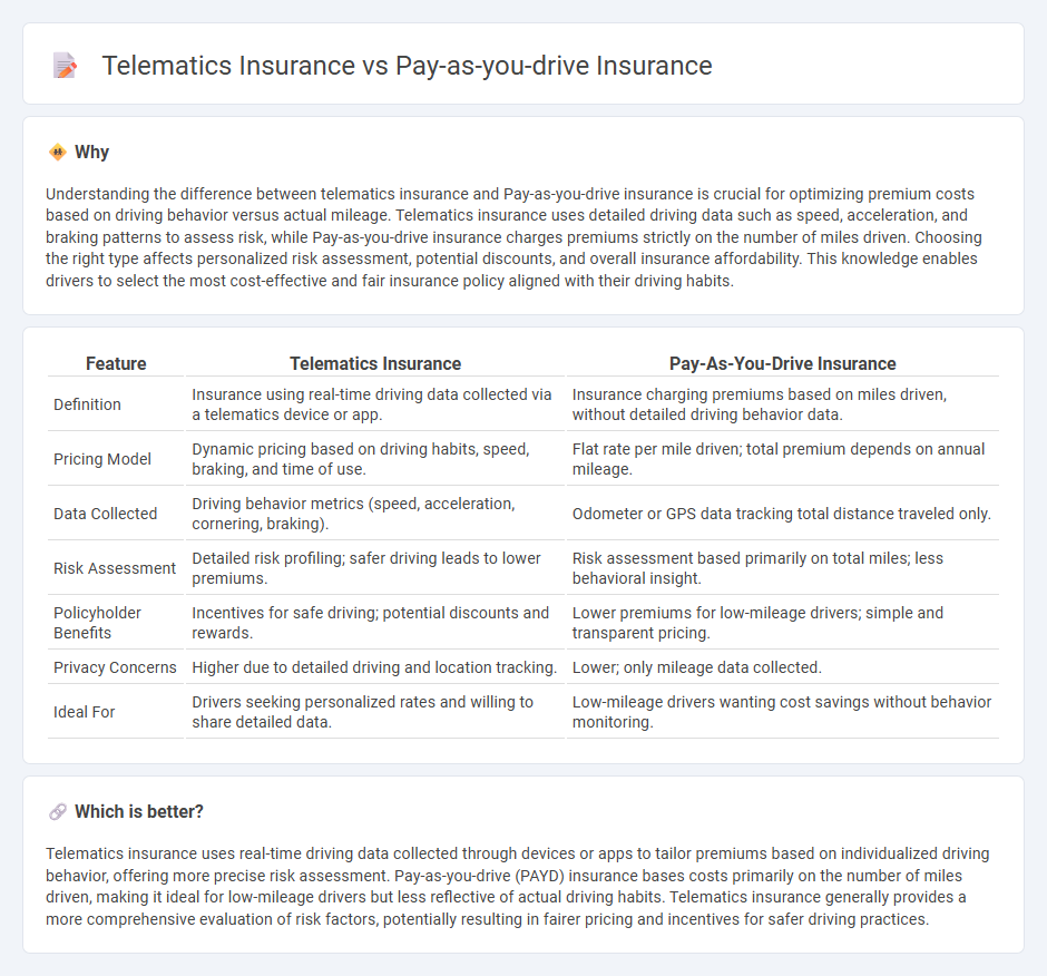 Telematics Insurance vs Pay-As-You-Drive Insurance in Insurance