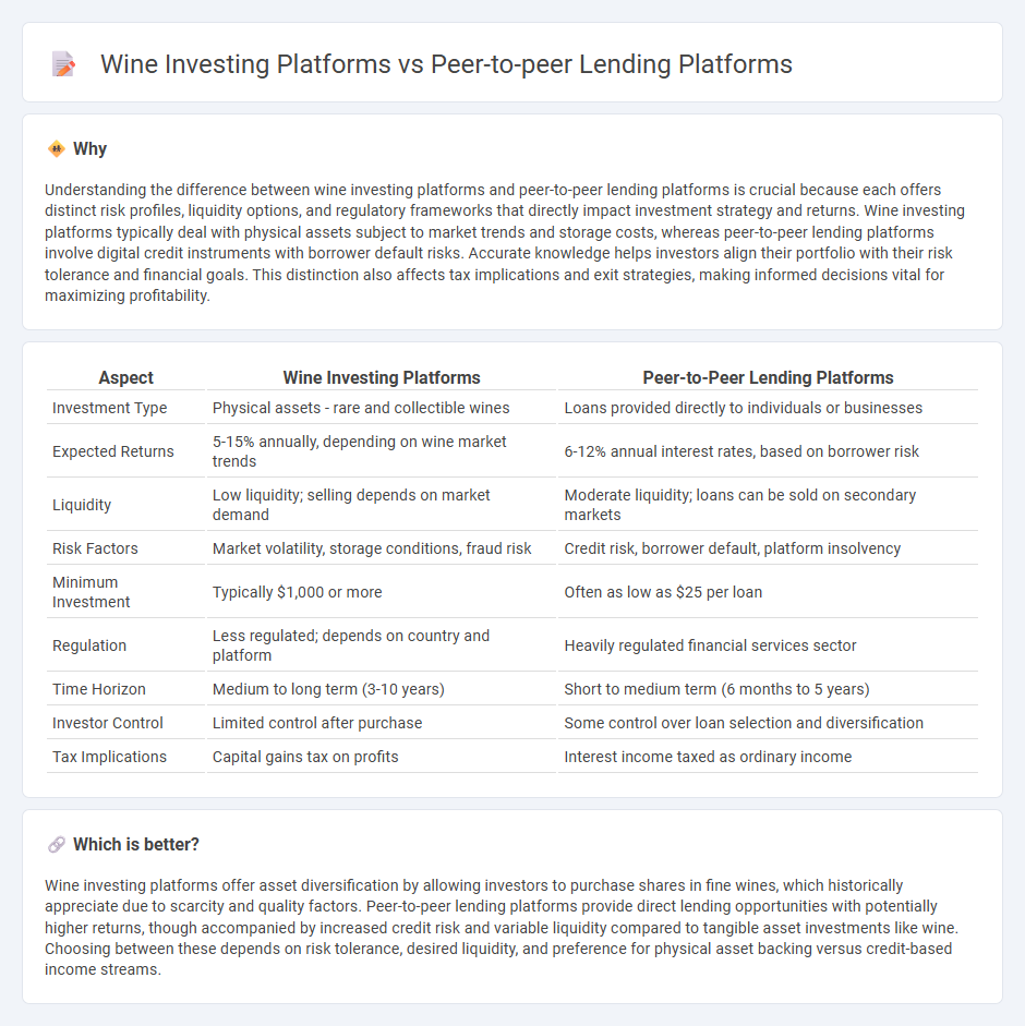 Wine Investing Platforms vs Peer-To-Peer Lending Platforms in Investment