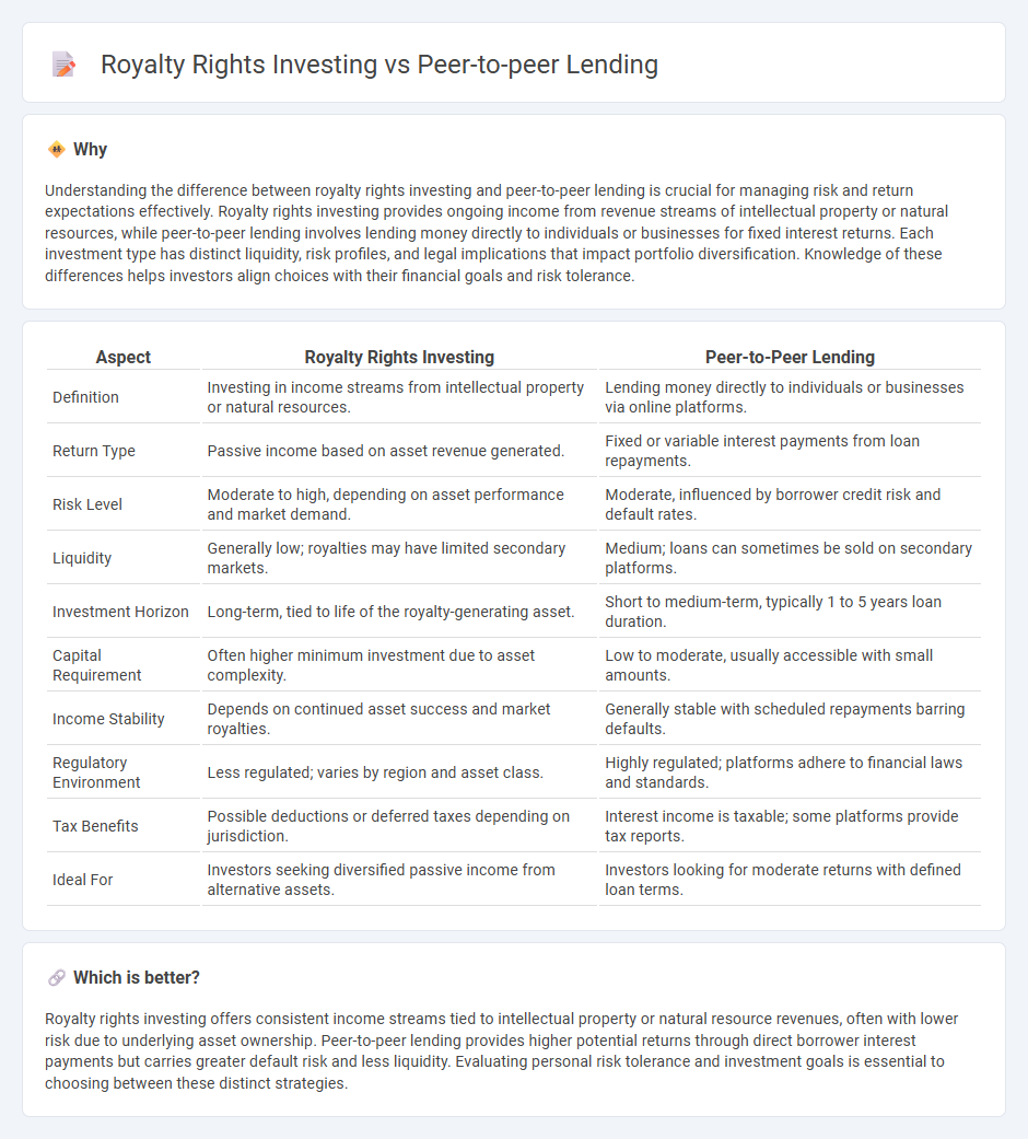 Royalty Rights Investing vs Peer-To-Peer Lending in Investment