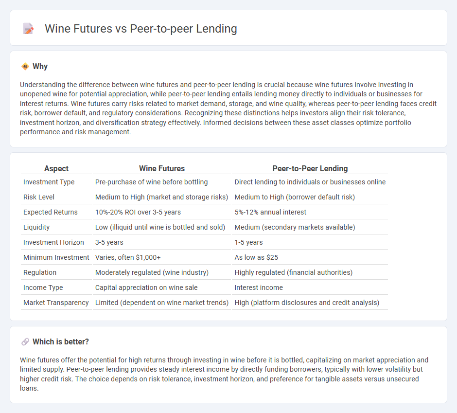 Wine Futures vs Peer-To-Peer Lending in Investment