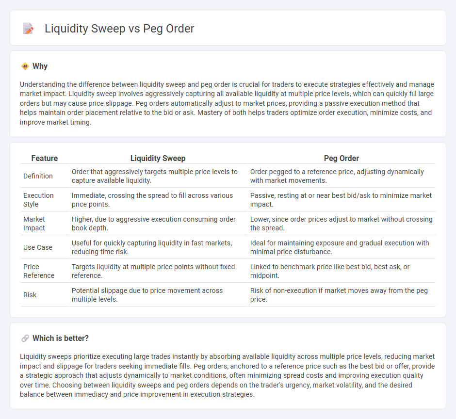 Liquidity Sweep vs Peg Order in Trading