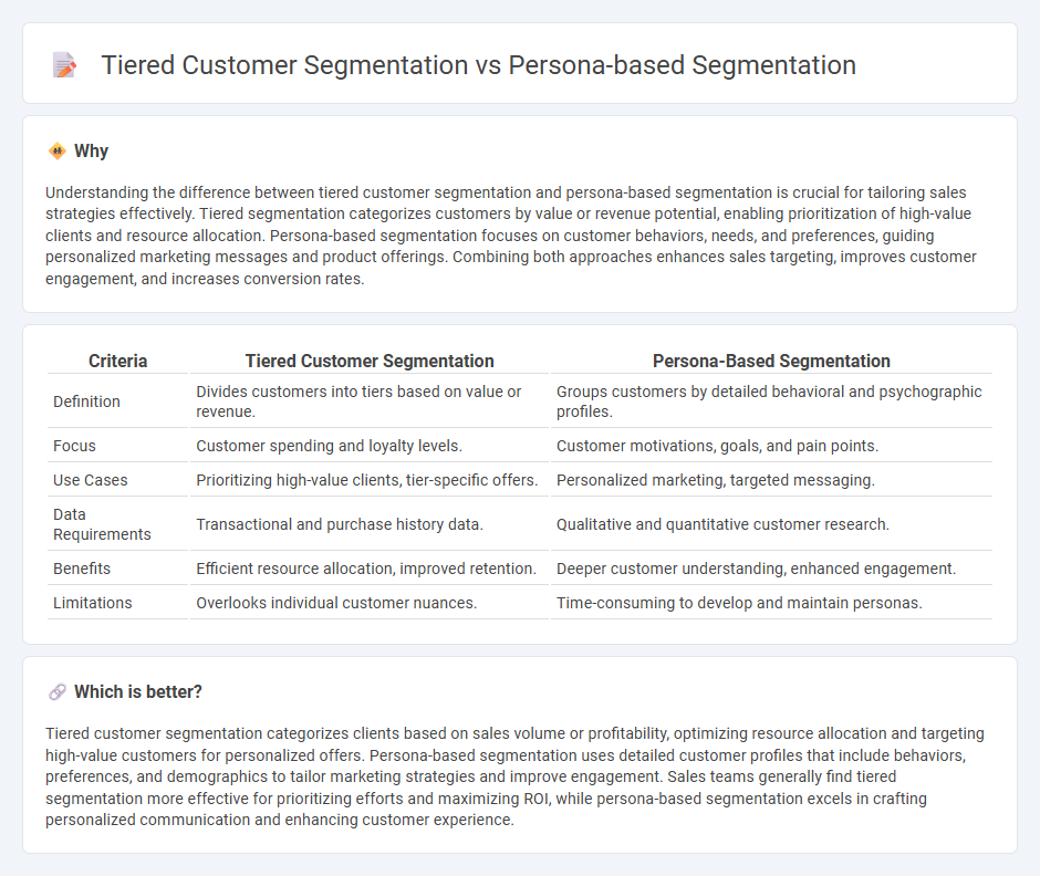 Tiered Customer Segmentation vs Persona-Based Segmentation in Sales