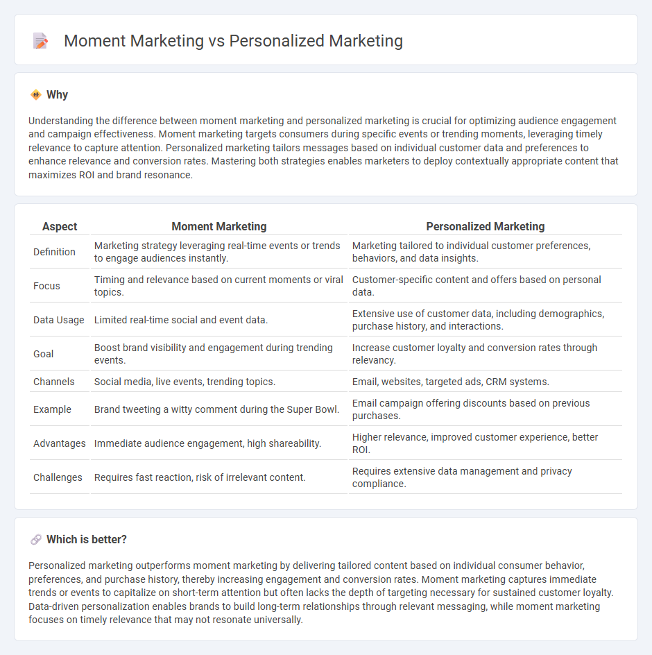 Moment Marketing vs Personalized Marketing in Marketing