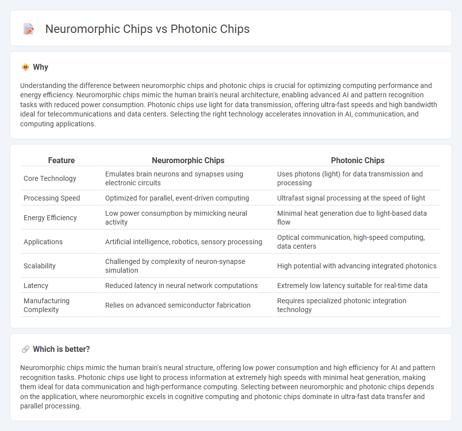 Neuromorphic Chips vs Photonic Chips in Technology