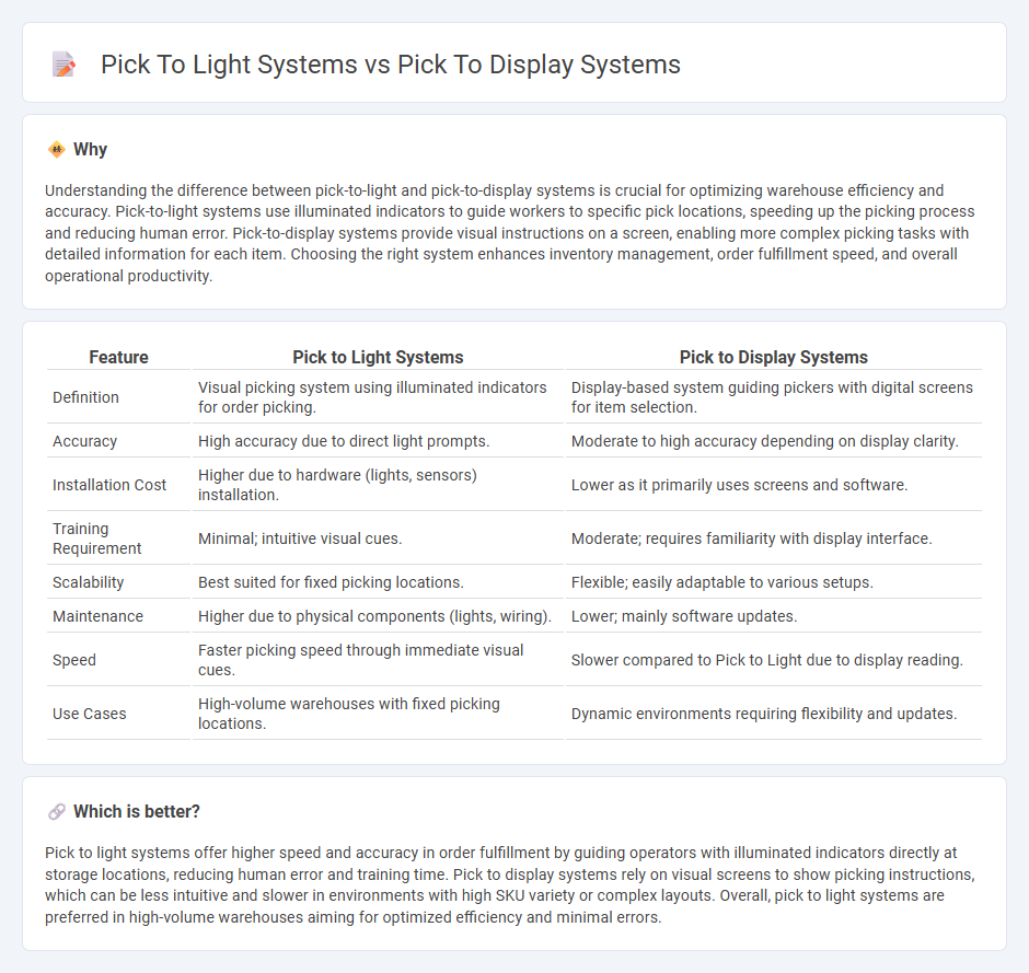 Pick To Light Systems vs Pick To Display Systems in Logistics