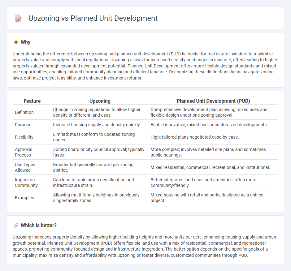 Upzoning vs Planned Unit Development in Real Estate