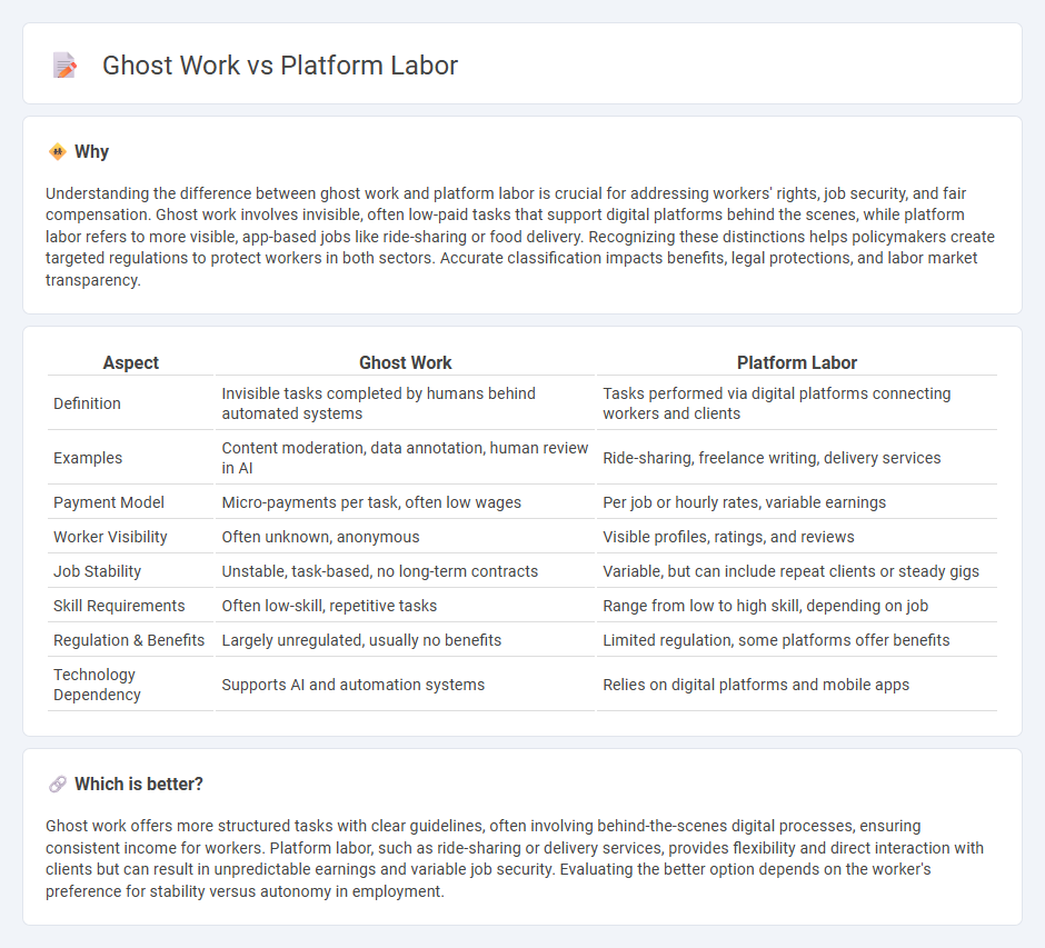 Ghost Work vs Platform Labor in Employment