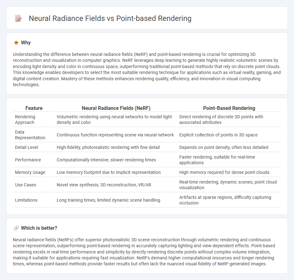 Neural Radiance Fields vs Point-Based Rendering in Technology