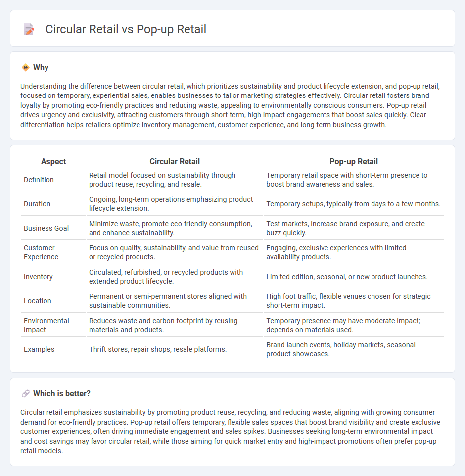 Circular Retail vs Pop-Up Retail in Retail