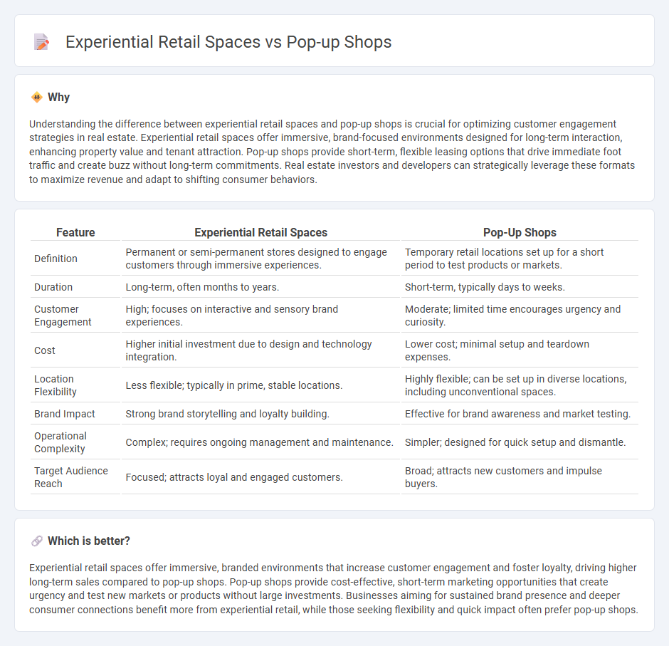 Experiential Retail Spaces vs Pop-Up Shops in Real Estate
