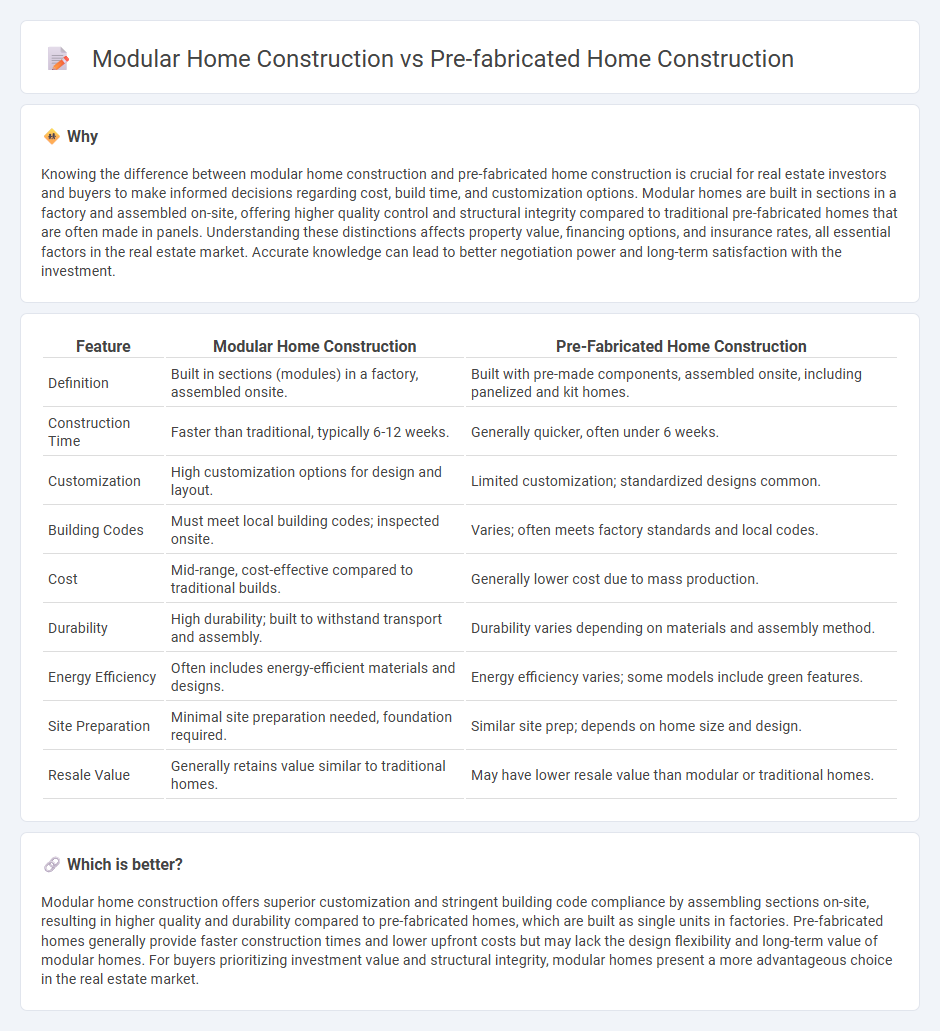 Modular Home Construction vs Pre-Fabricated Home Construction in Real Estate