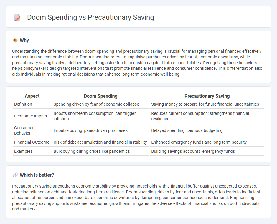 Doom Spending vs Precautionary Saving in Economy