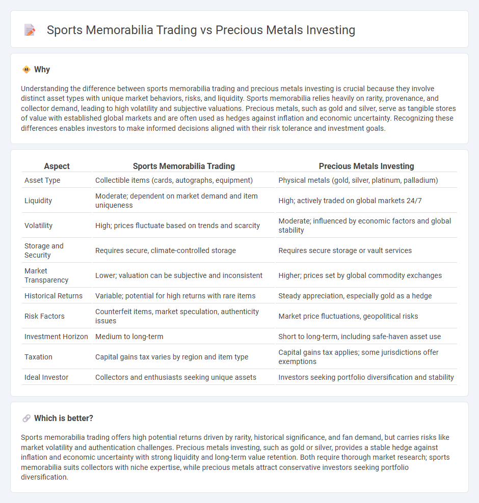 Sports Memorabilia Trading vs Precious Metals Investing in Investment
