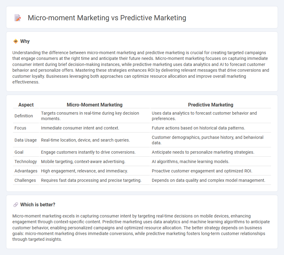 Micro-Moment Marketing vs Predictive Marketing in Marketing