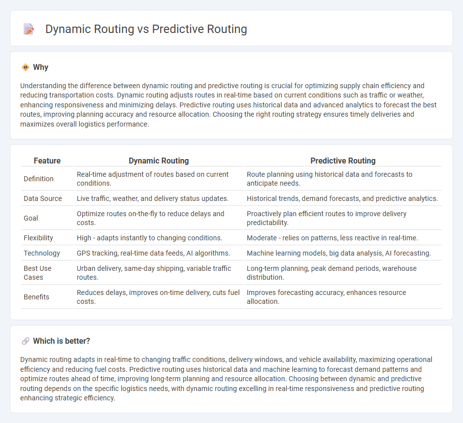 Dynamic Routing vs Predictive Routing in Logistics