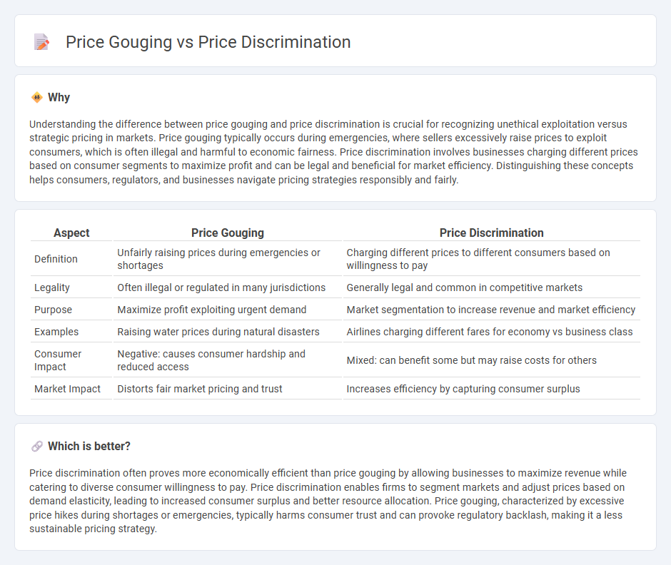 Price Gouging vs Price Discrimination in Economy