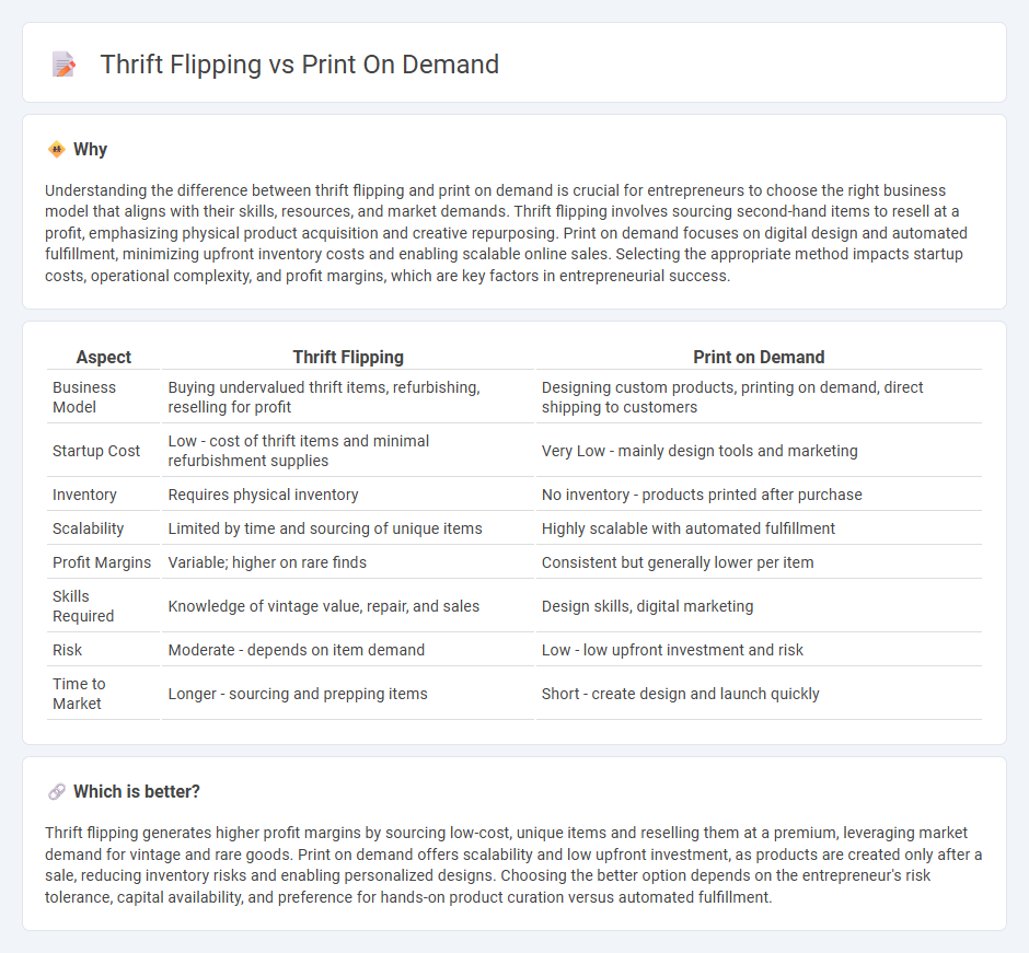 Thrift Flipping vs Print On Demand in Entrepreneurship