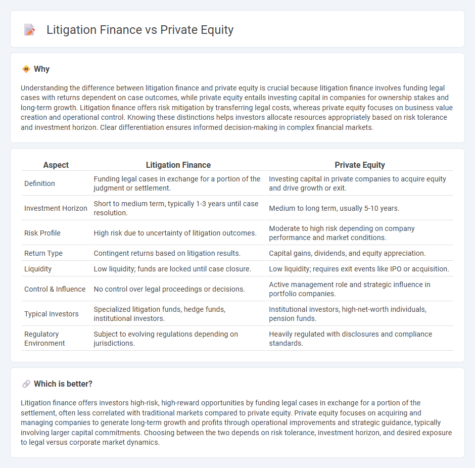 Litigation Finance vs Private Equity in Investment