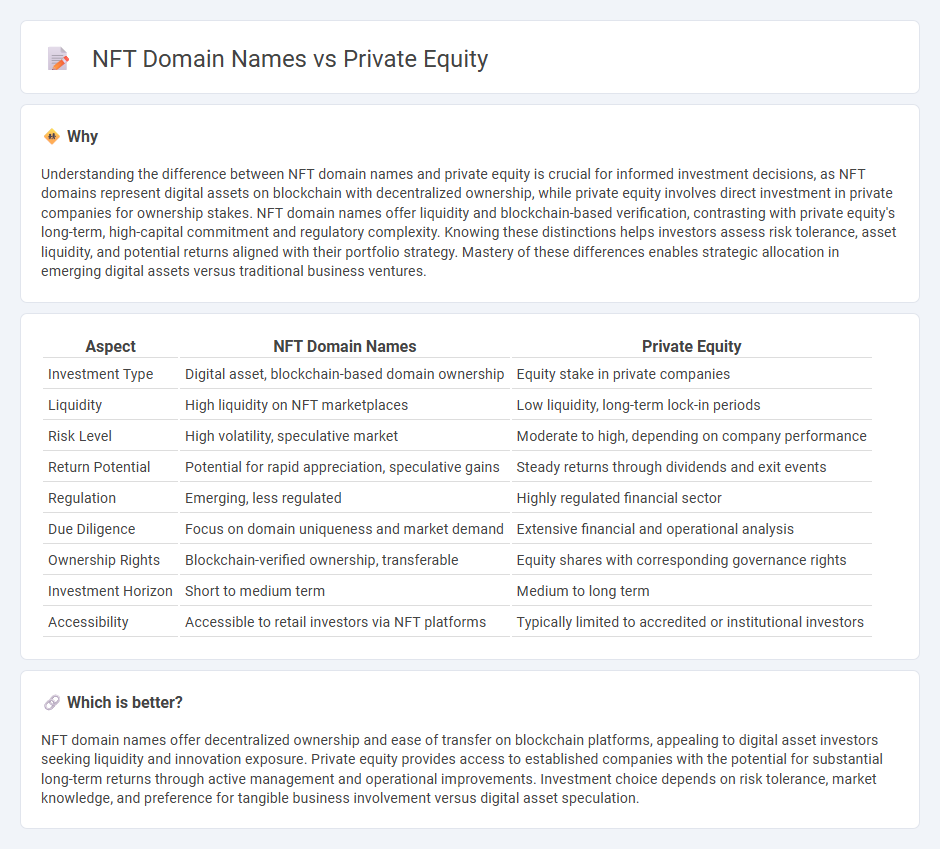 Nft Domain Names vs Private Equity in Investment