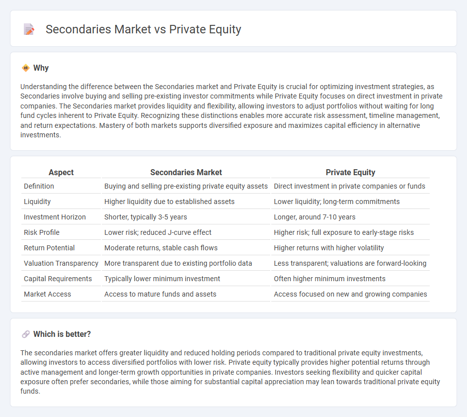 Secondaries Market vs Private Equity in Investment