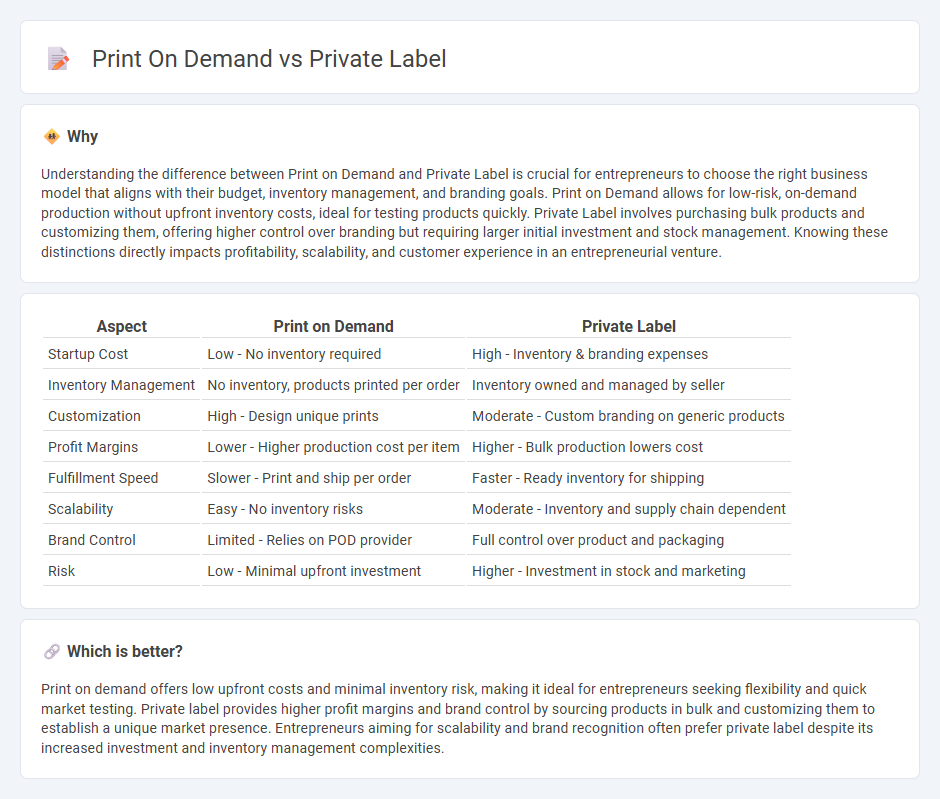 Print On Demand vs Private Label in Entrepreneurship