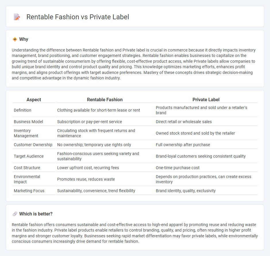 Rentable Fashion vs Private Label in Commerce