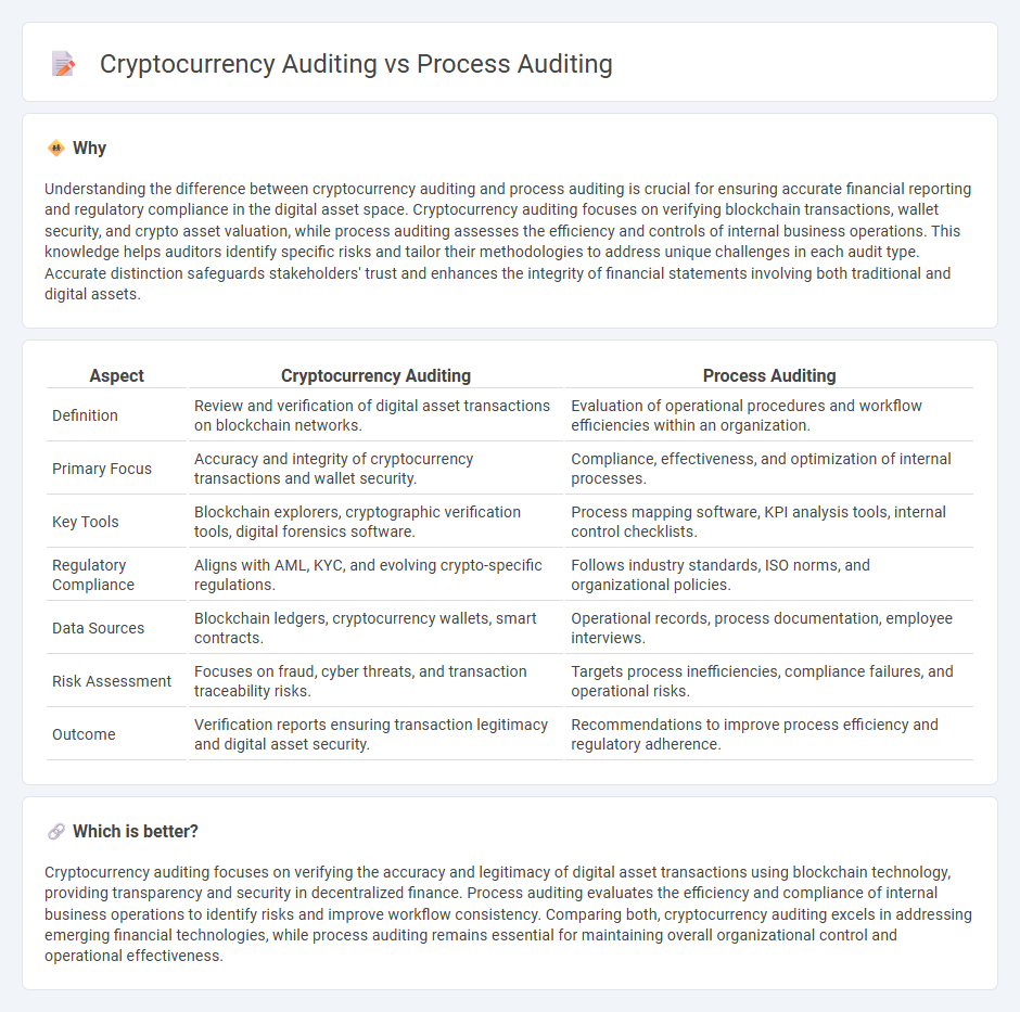 Cryptocurrency Auditing vs Process Auditing in Accounting