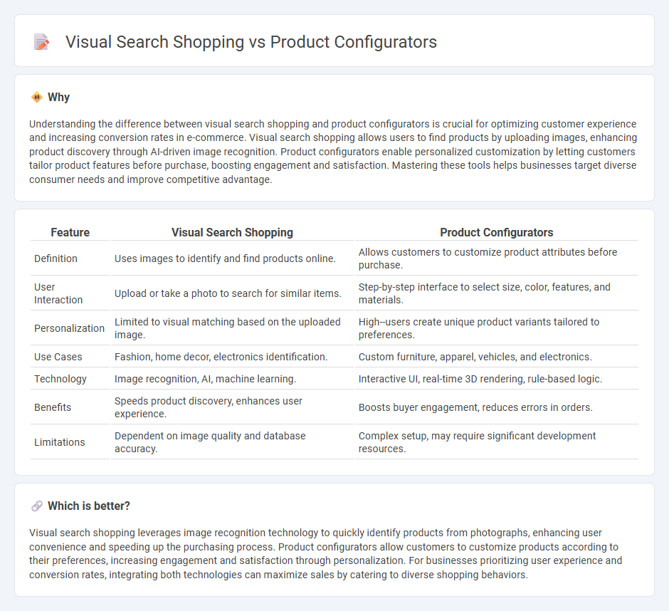 Visual Search Shopping vs Product Configurators in Commerce