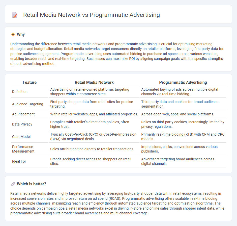 Retail Media Network vs Programmatic Advertising in Commerce