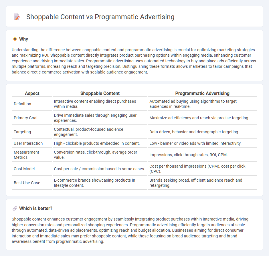 Shoppable Content vs Programmatic Advertising in Marketing