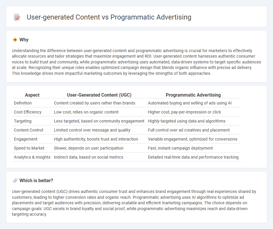 User-Generated Content vs Programmatic Advertising in Marketing