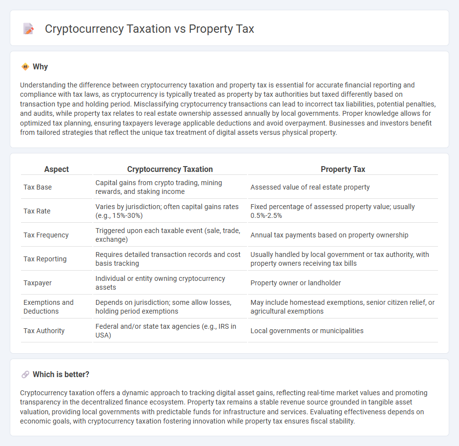 Cryptocurrency Taxation vs Property Tax in Accounting
