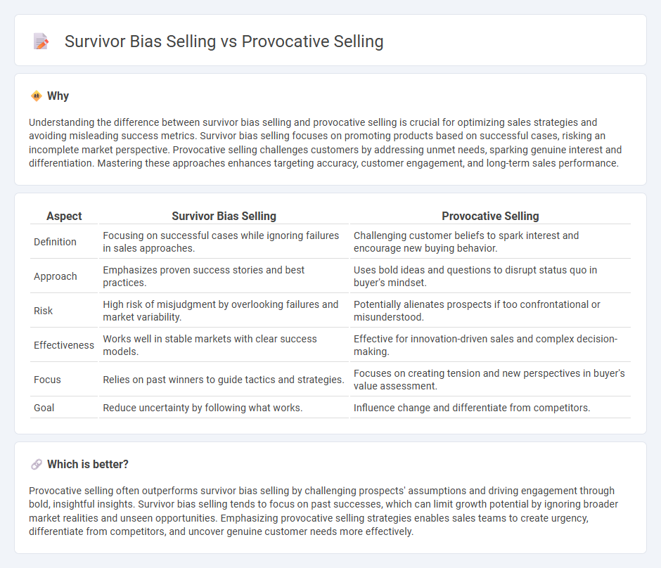 Survivor Bias Selling vs Provocative Selling in Sales