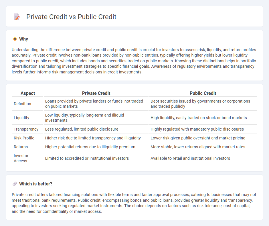 Private Credit vs Public Credit in Finance