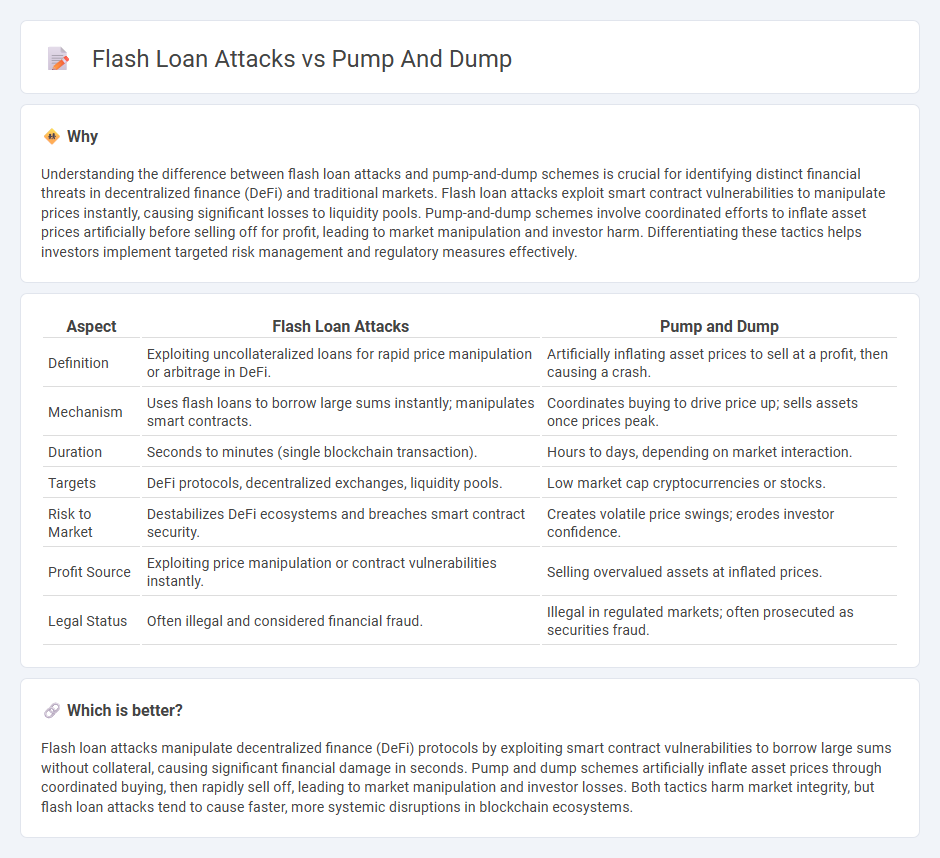 Flash Loan Attacks vs Pump And Dump in Finance