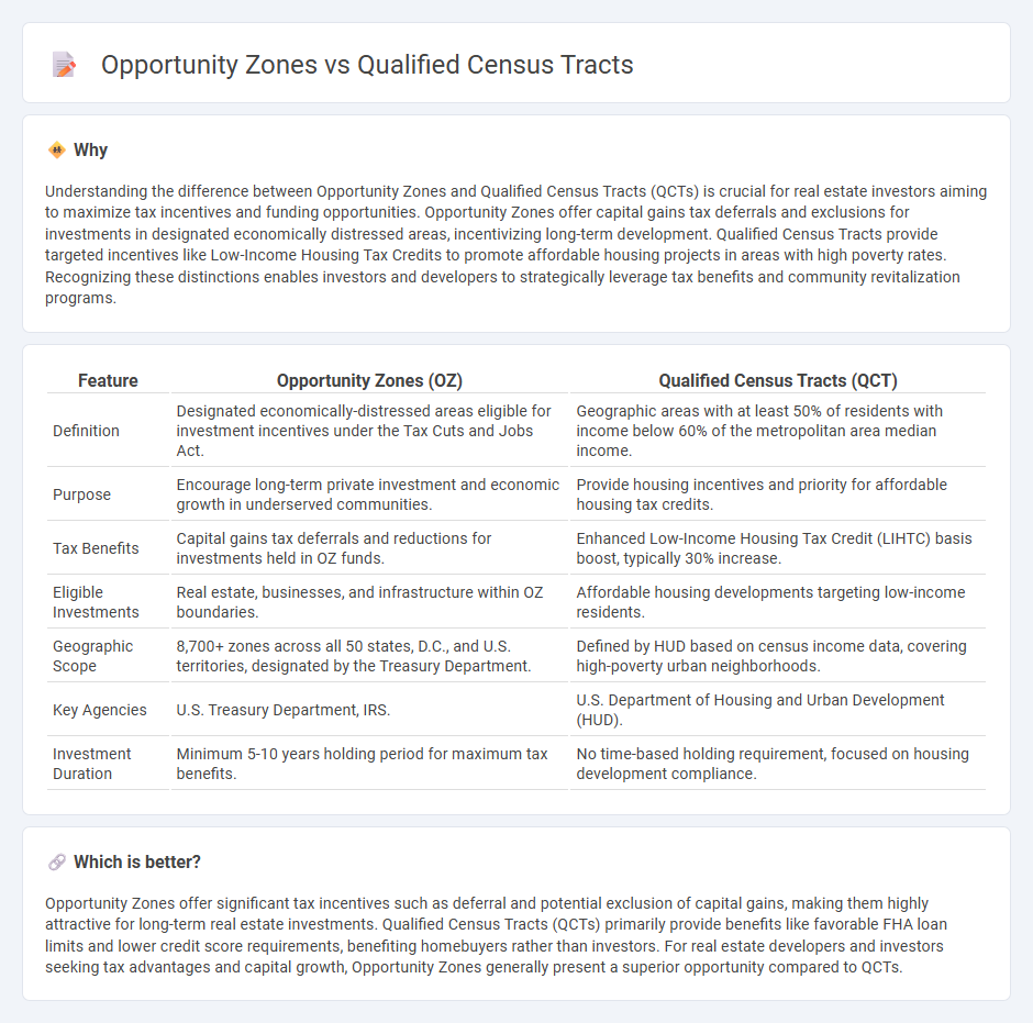 Opportunity Zones vs Qualified Census Tracts in Real Estate