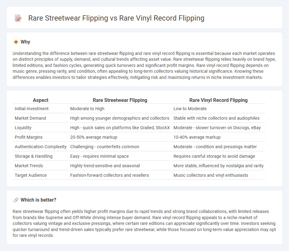 Rare Streetwear Flipping vs Rare Vinyl Record Flipping in Investment