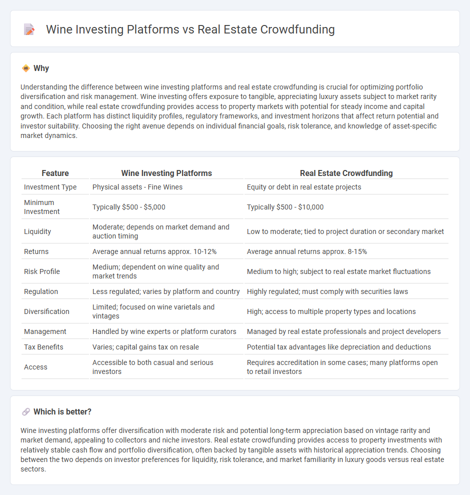Wine Investing Platforms vs Real Estate Crowdfunding in Investment