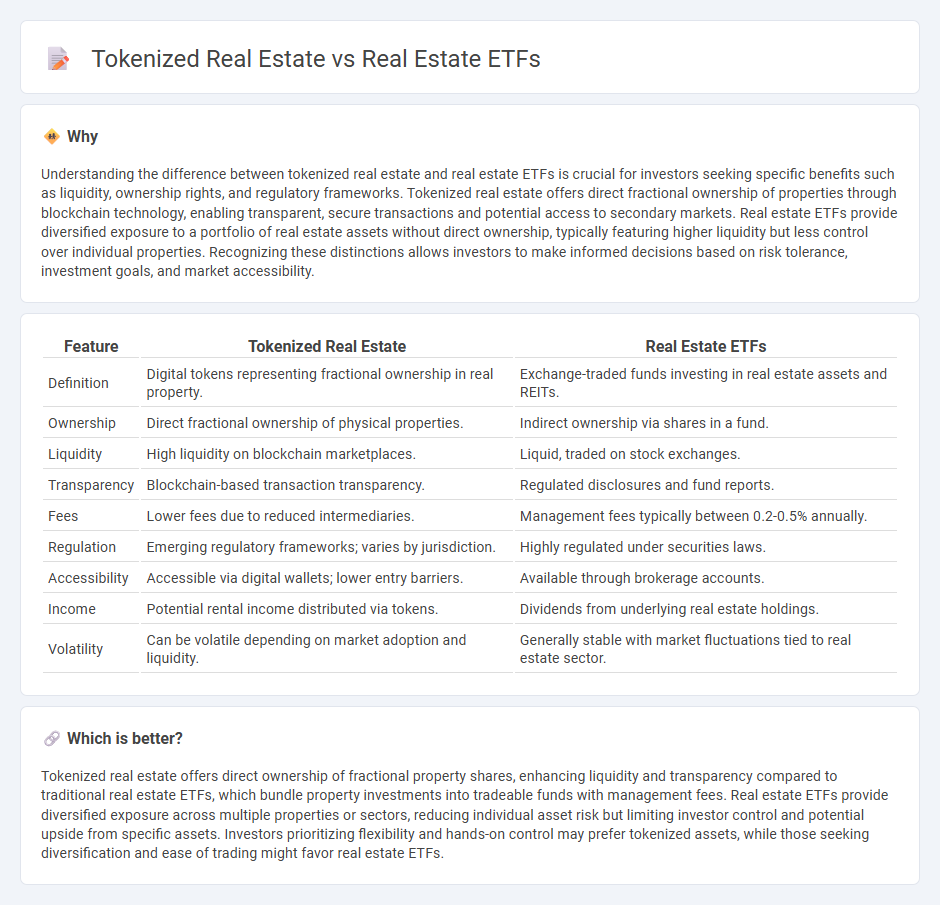 Tokenized Real Estate vs Real Estate Etfs in Real Estate