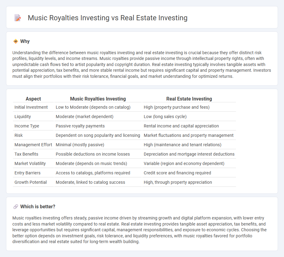 Music Royalties Investing vs Real Estate Investing in Investment