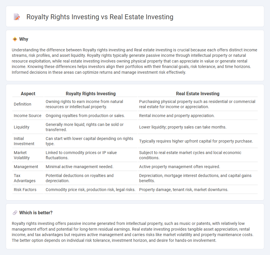 Royalty Rights Investing vs Real Estate Investing in Investment