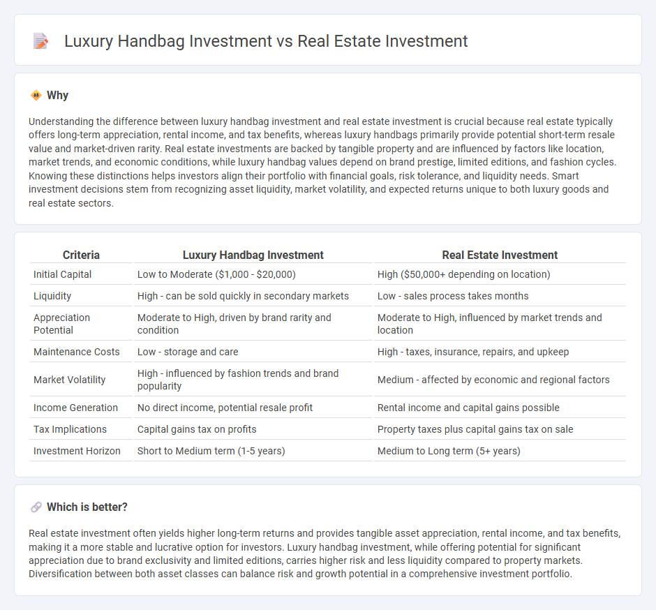 Luxury Handbag Investment vs Real Estate Investment in Investment
