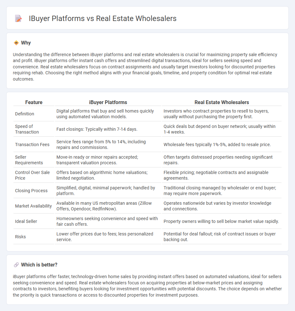 Ibuyer Platforms vs Real Estate Wholesalers in Real Estate