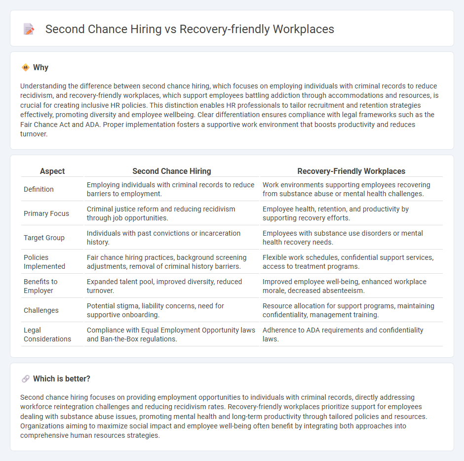 Second Chance Hiring vs Recovery-Friendly Workplaces in Human Resources