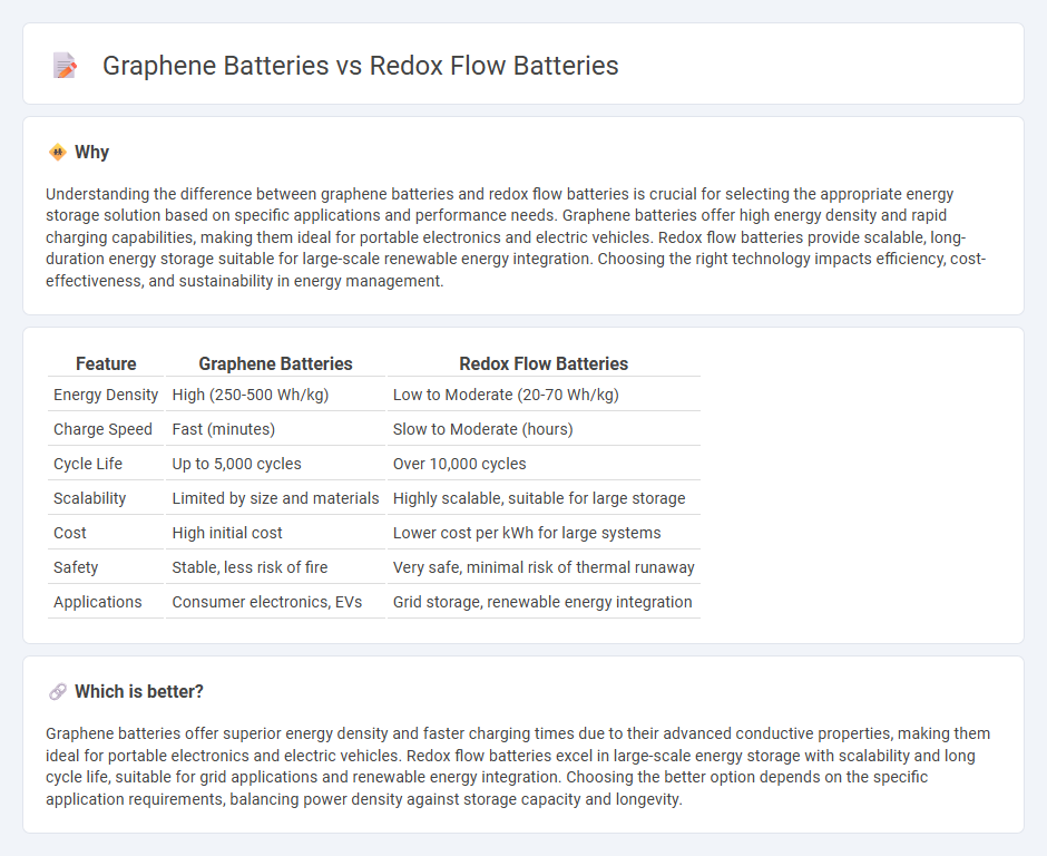 Graphene Batteries vs Redox Flow Batteries in Technology