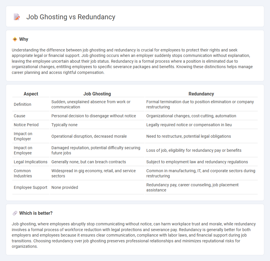 Job Ghosting vs Redundancy in Employment