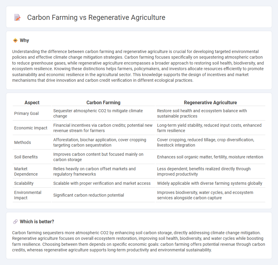 Carbon Farming vs Regenerative Agriculture in Economy