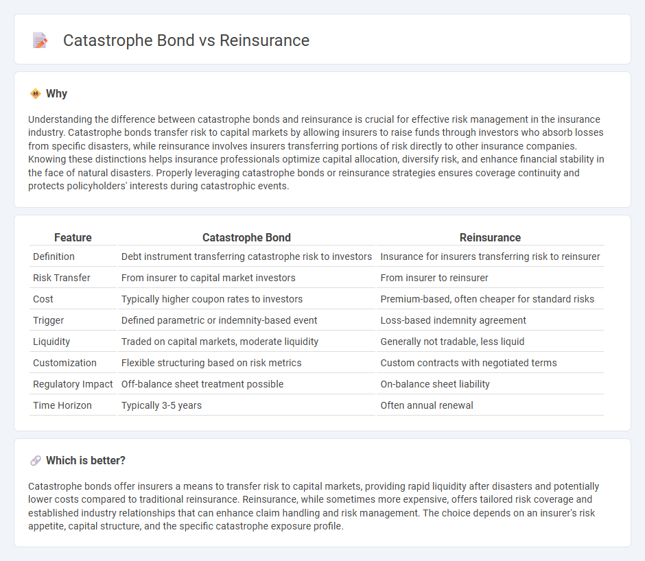 Catastrophe Bond vs Reinsurance in Insurance